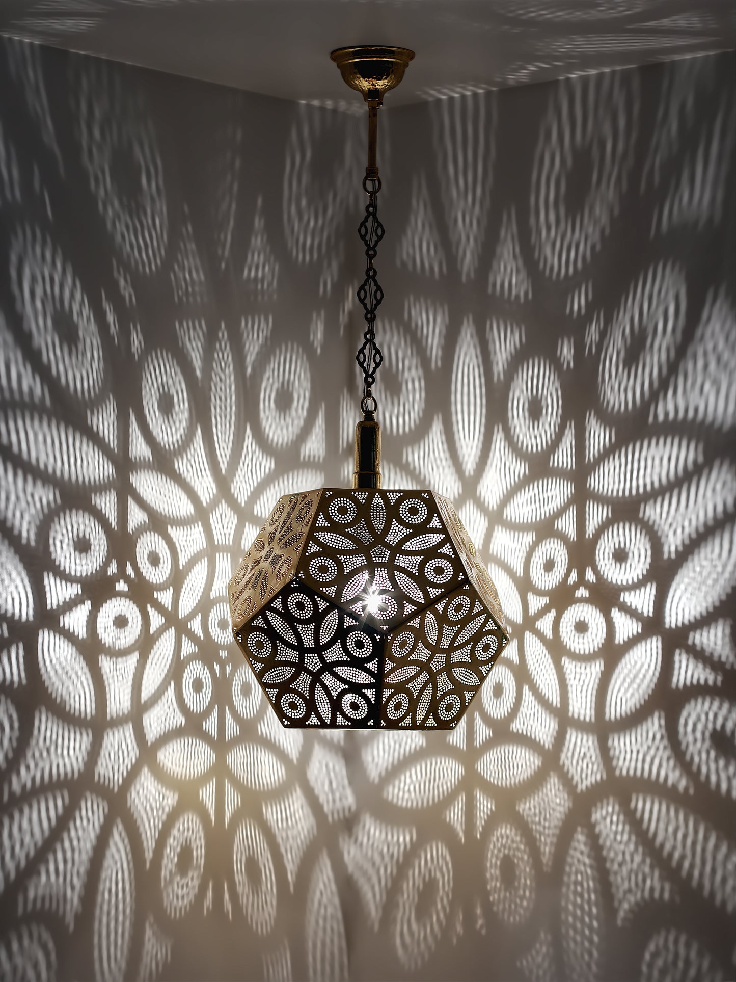 Moraccan Pendant Light Diamond Design