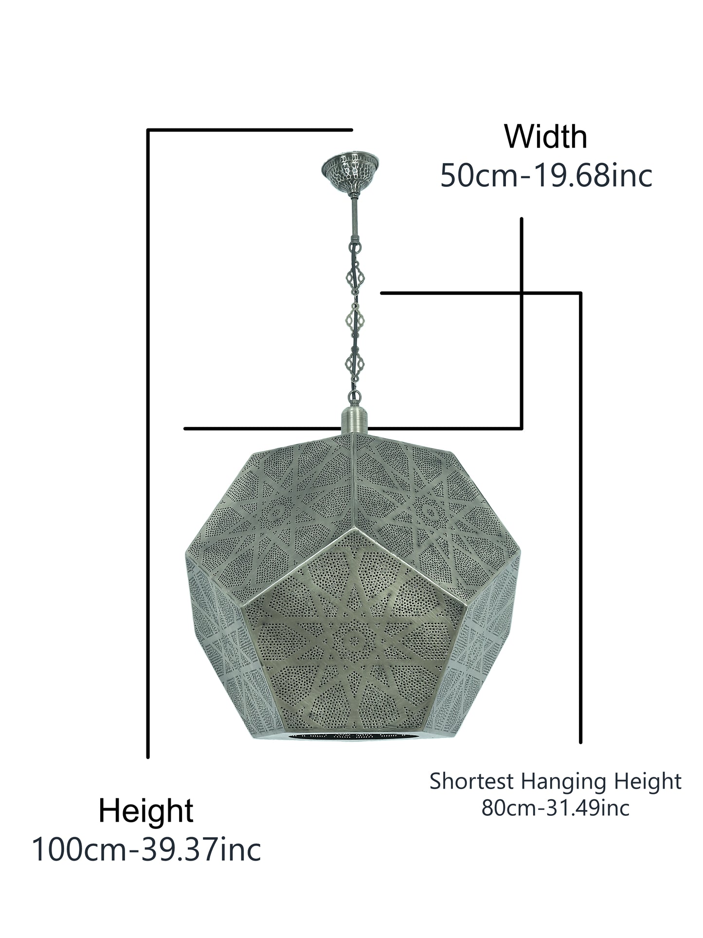 Moroccan Seljuk Pattern Shadow Effect Lantern Lamp
