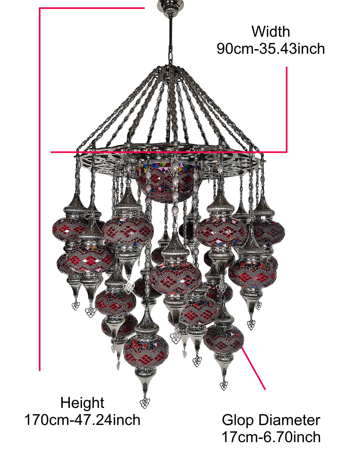 Turkish mosaic chandelier hand made mosaic pendant lighting 24 globe.