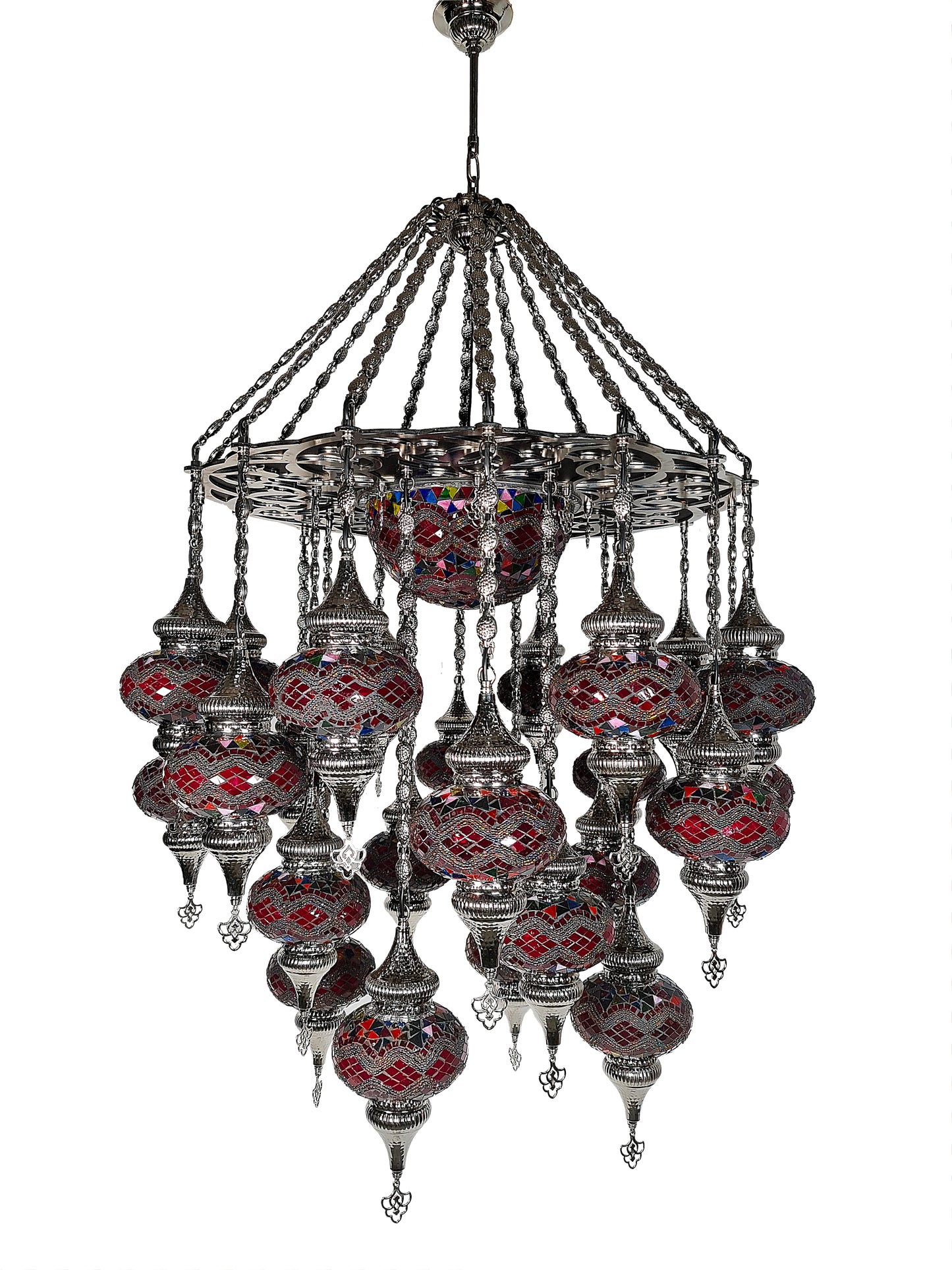 Turkish mosaic chandelier hand made mosaic pendant lighting 24 globe.