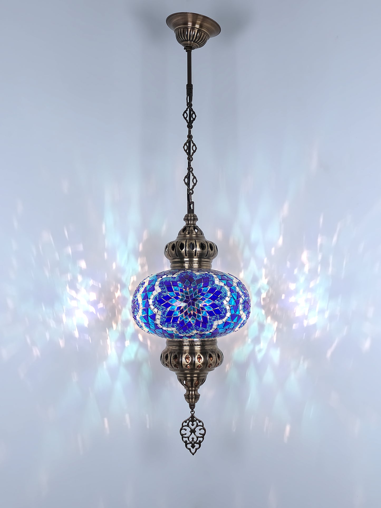 Turkish Mosaic Pendant Lighting 9,84 Inch Diameter