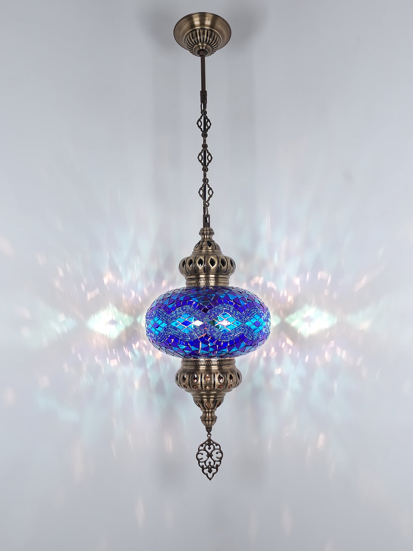 Turkish Mosaic Pendant Lighting 9,84 Inch Diameter