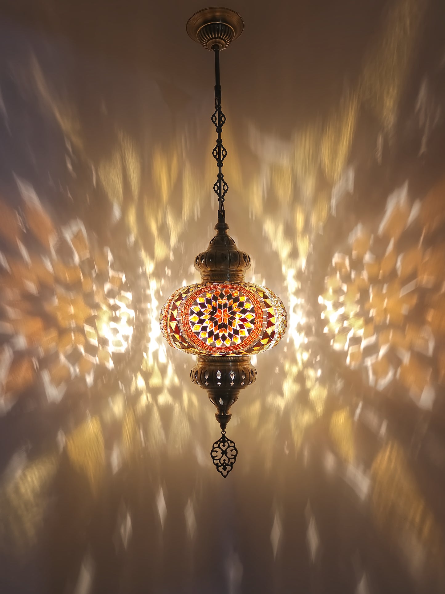 Turkish Mosaic Pendant Lighting 9,84 Inch Diameter