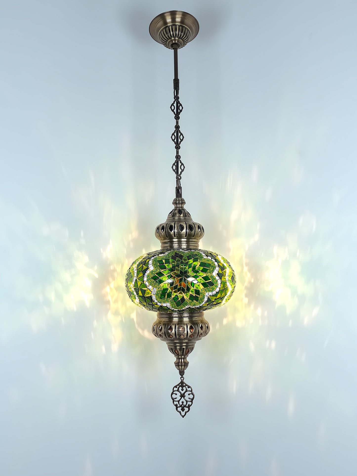 Turkish Mosaic Pendant Lighting 9,84 Inch Diameter