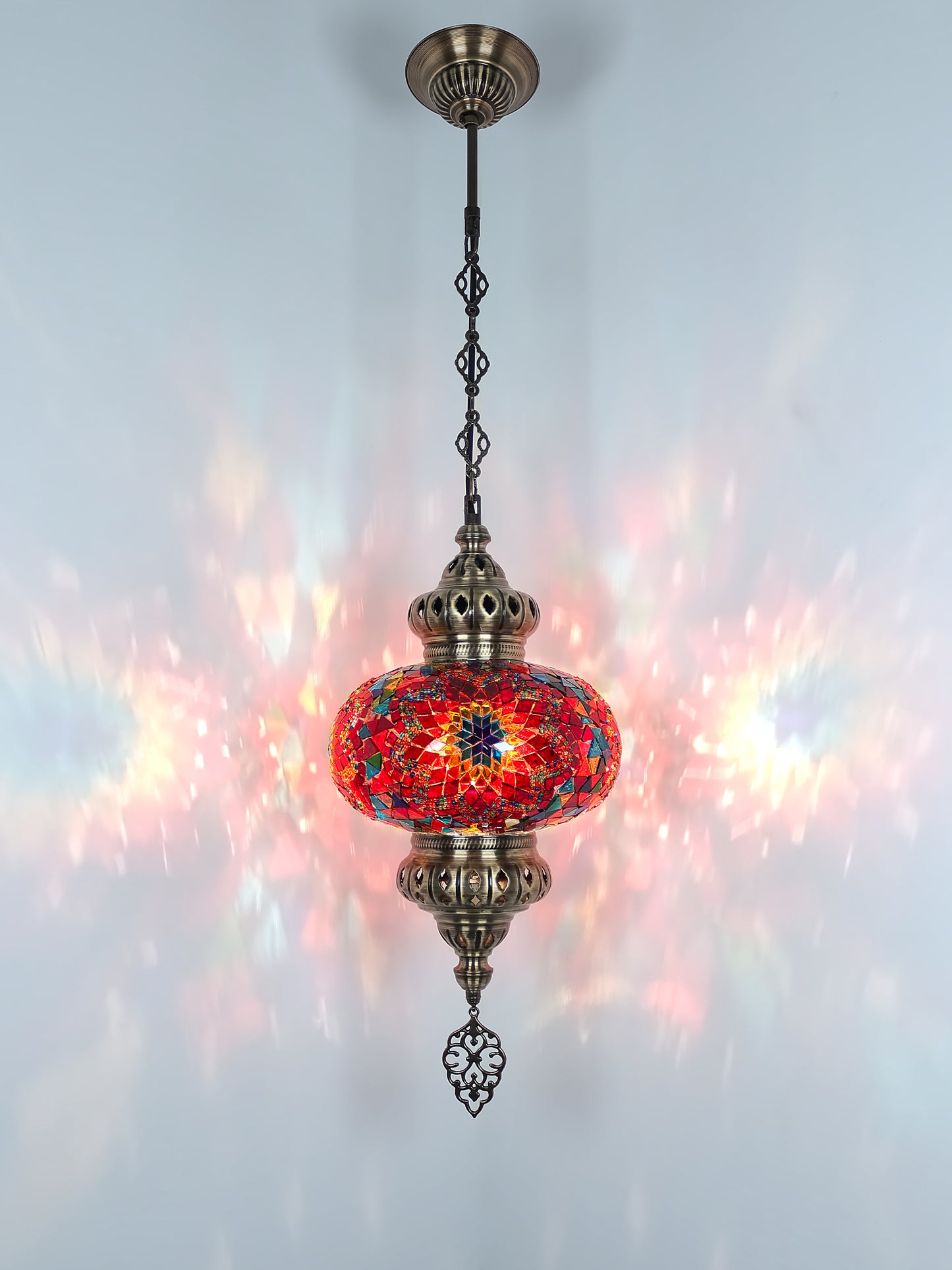 Turkish Mosaic Pendant Lighting 9,84 Inch Diameter