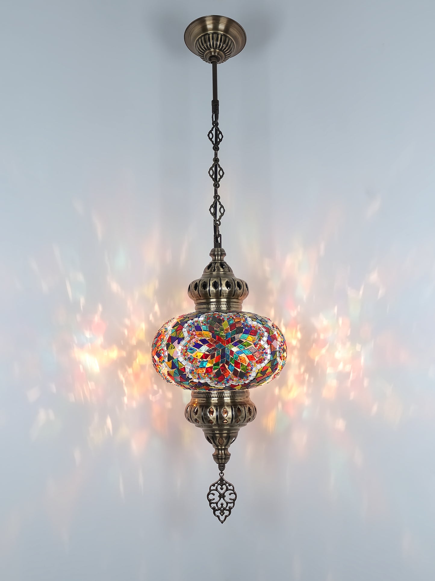 Turkish Mosaic Pendant Lighting 9,84 Inch Diameter