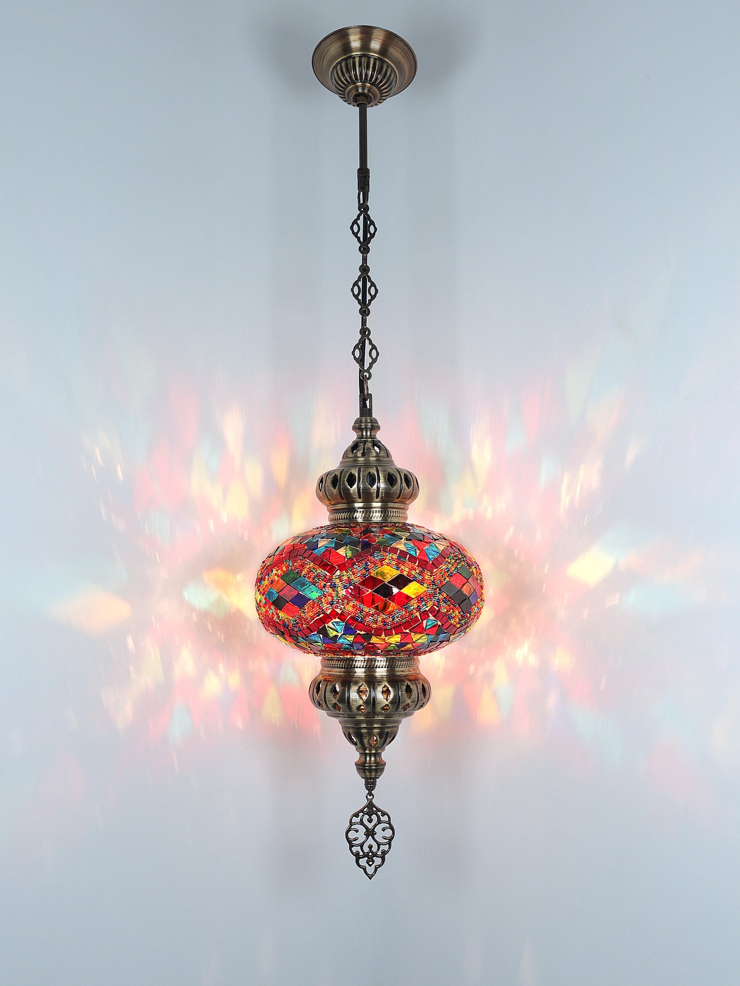 Turkish Mosaic Pendant Lighting 9,84 Inch Diameter