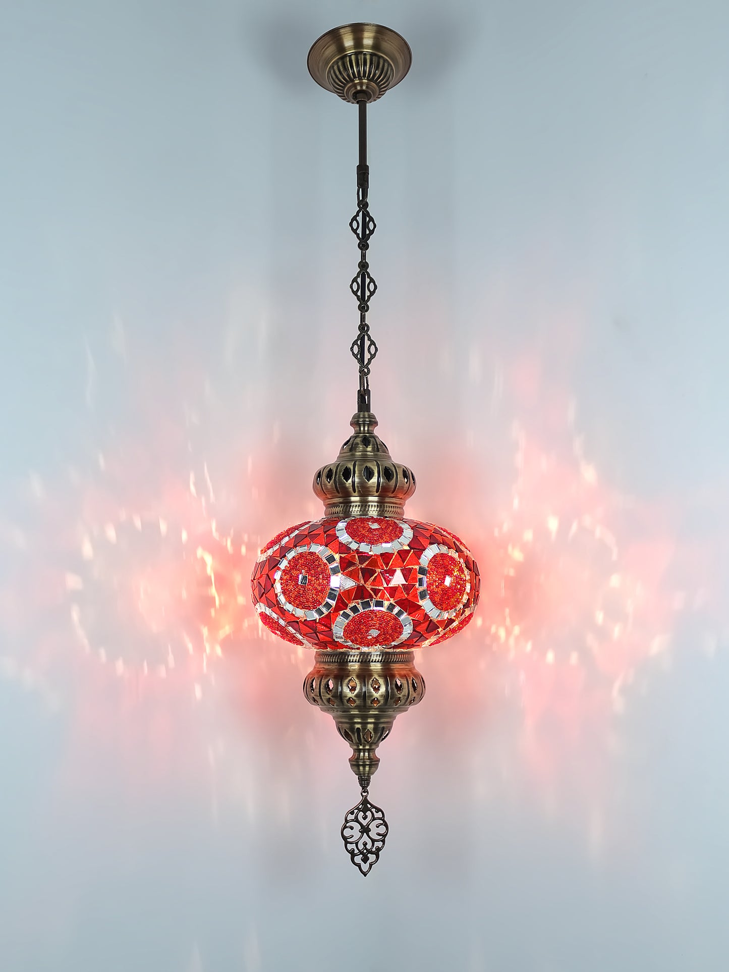 Turkish Mosaic Pendant Lighting 9,84 Inch Diameter