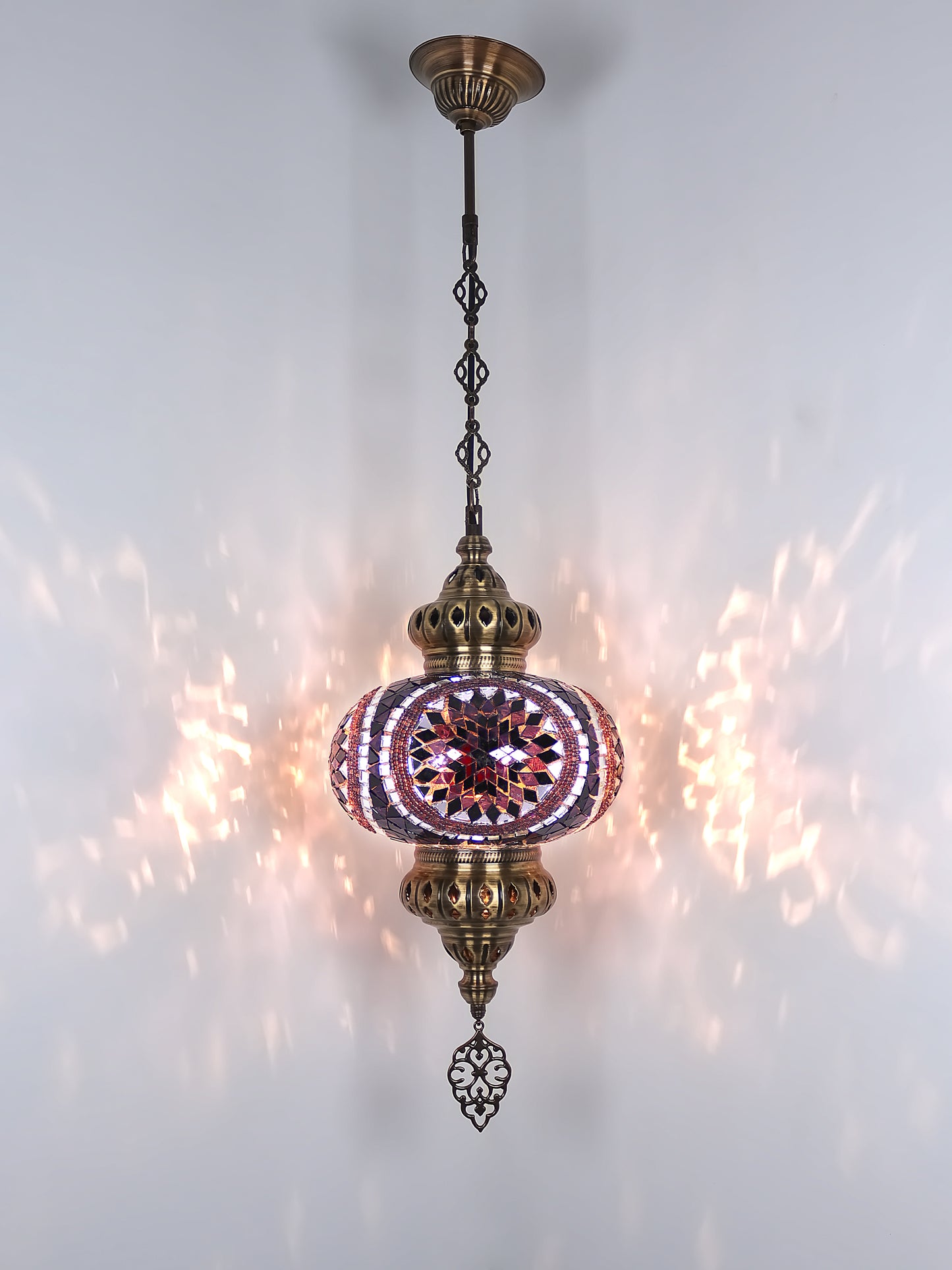 Turkish Mosaic Pendant Lighting 9,84 Inch Diameter