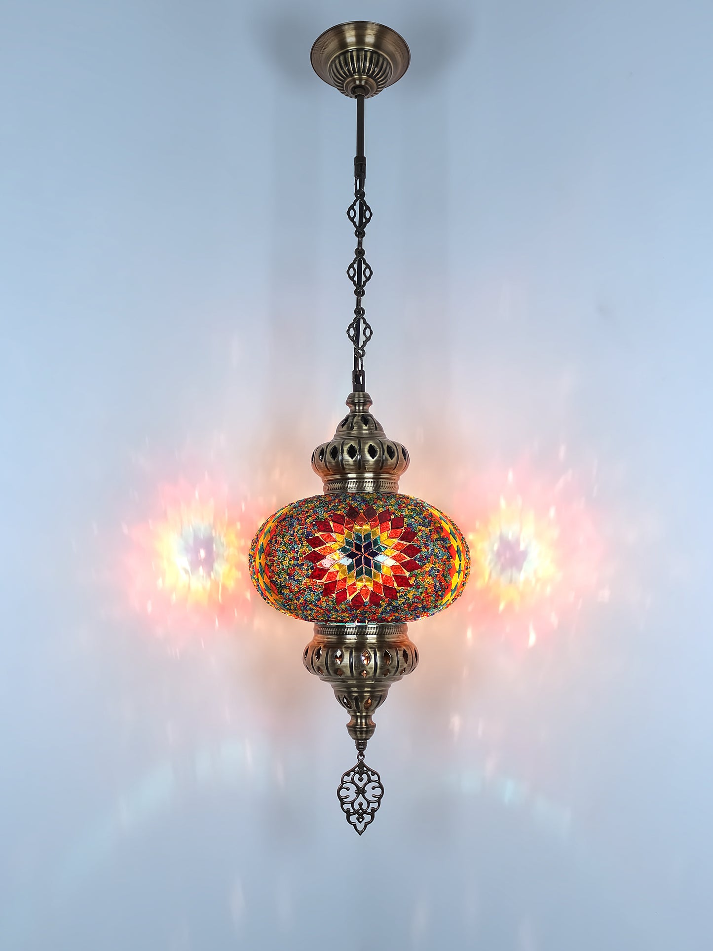 Turkish Mosaic Pendant Lighting 9,84 Inch Diameter