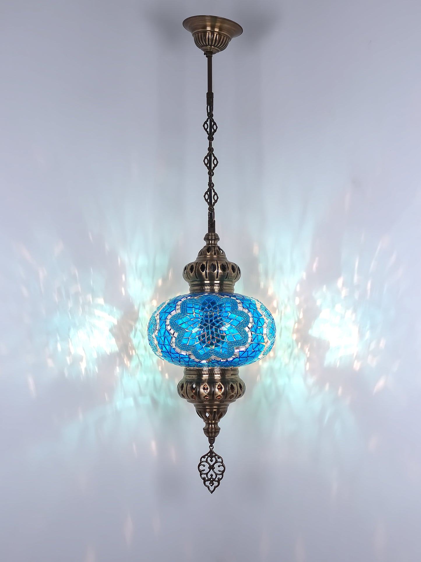 Turkish Mosaic Pendant Lighting 9,84 Inch Diameter