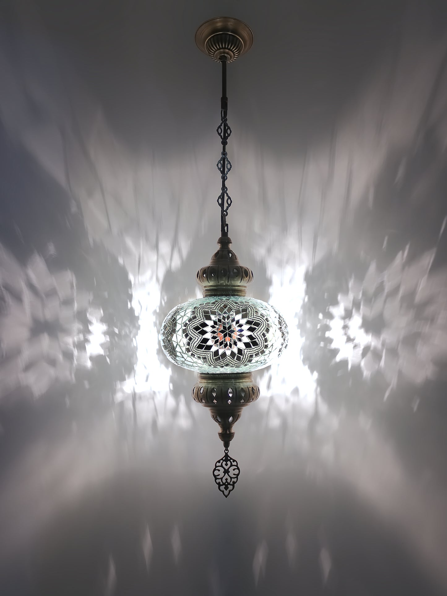 Turkish Mosaic Pendant Lighting 9,84 Inch Diameter