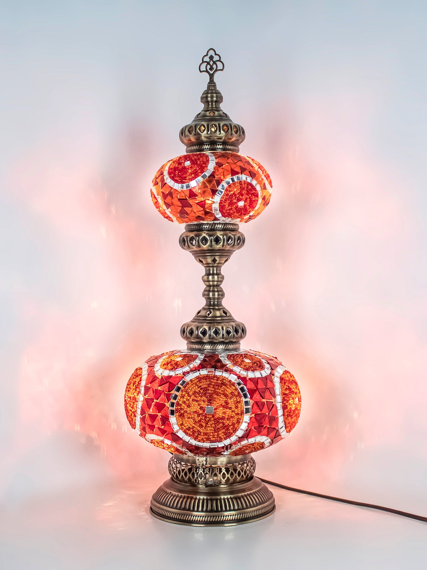 Turkish Mosaic Table Lamp 2 Globe