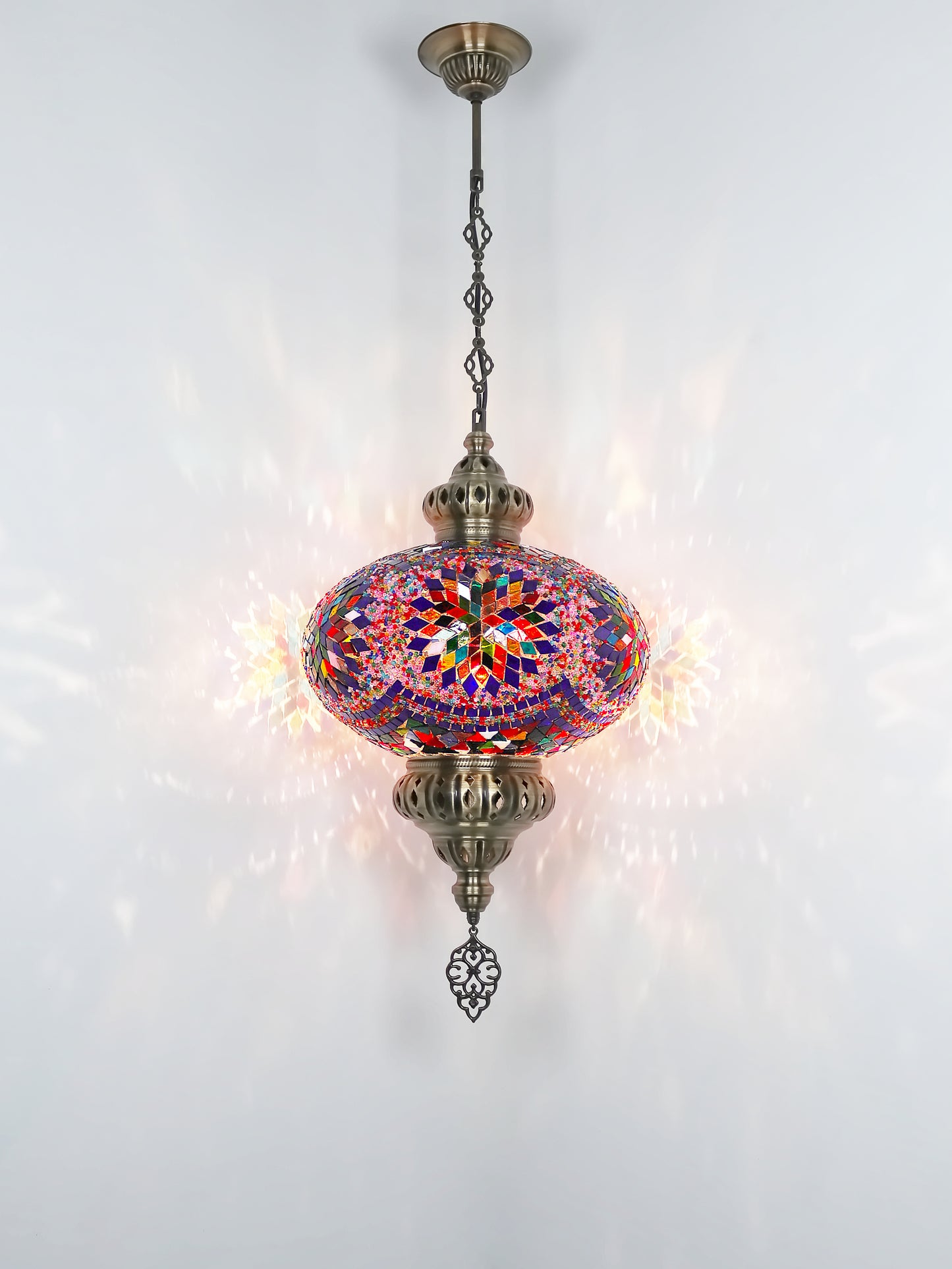 Mosaic Hanging Lamp 13.40'' Big globe