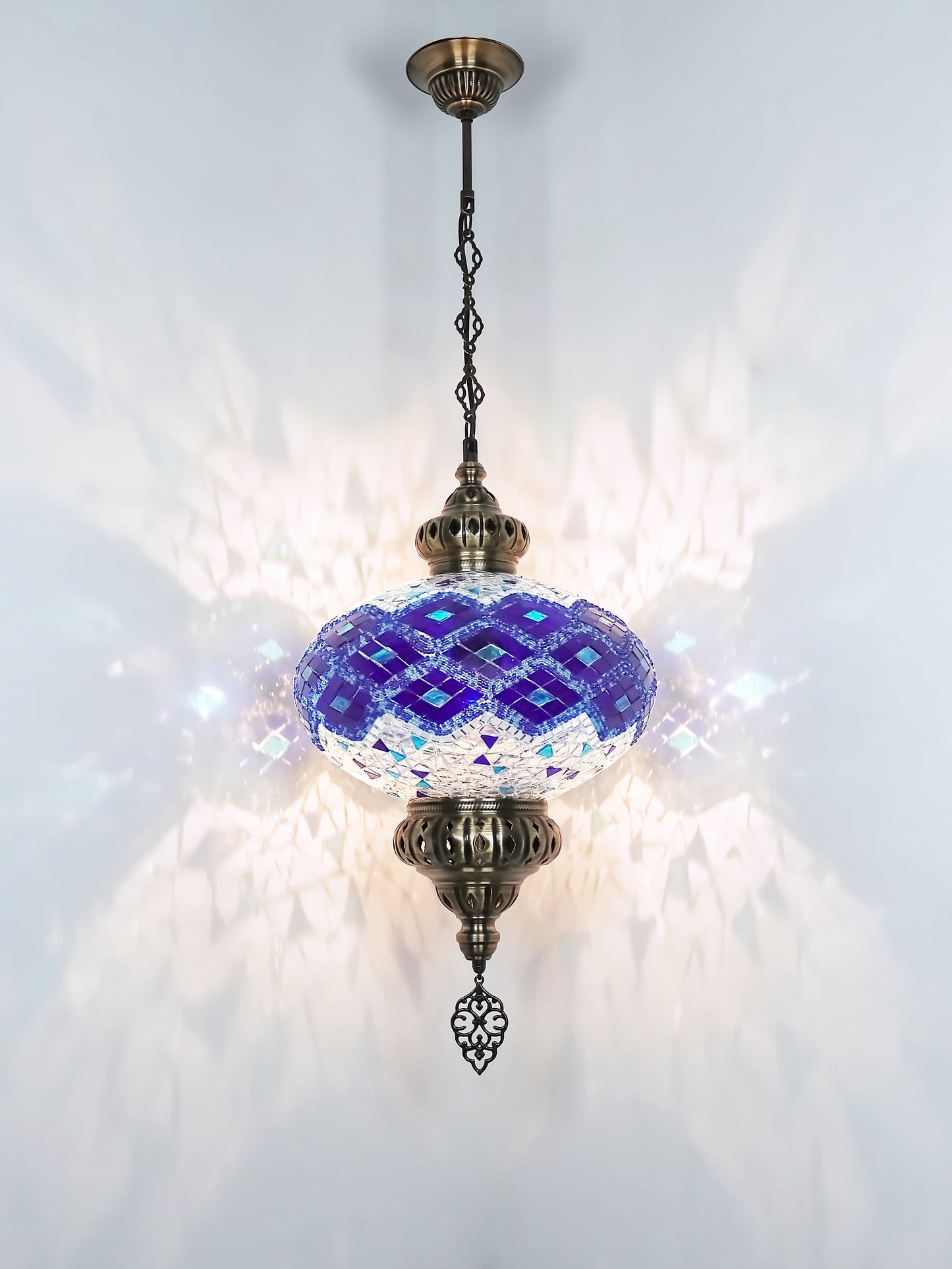 Mosaic Hanging Lamp 13.40'' Big globe