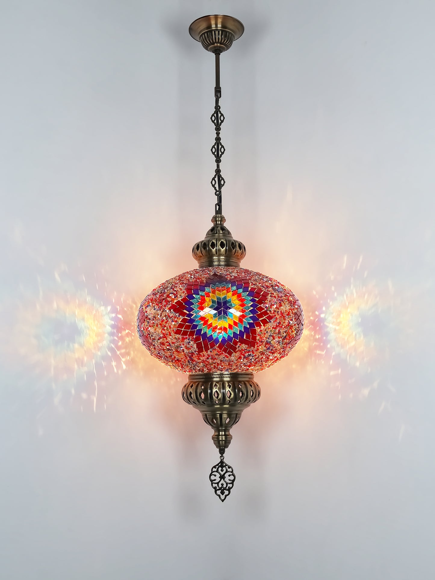 Mosaic Hanging Lamp 13.40'' Big globe