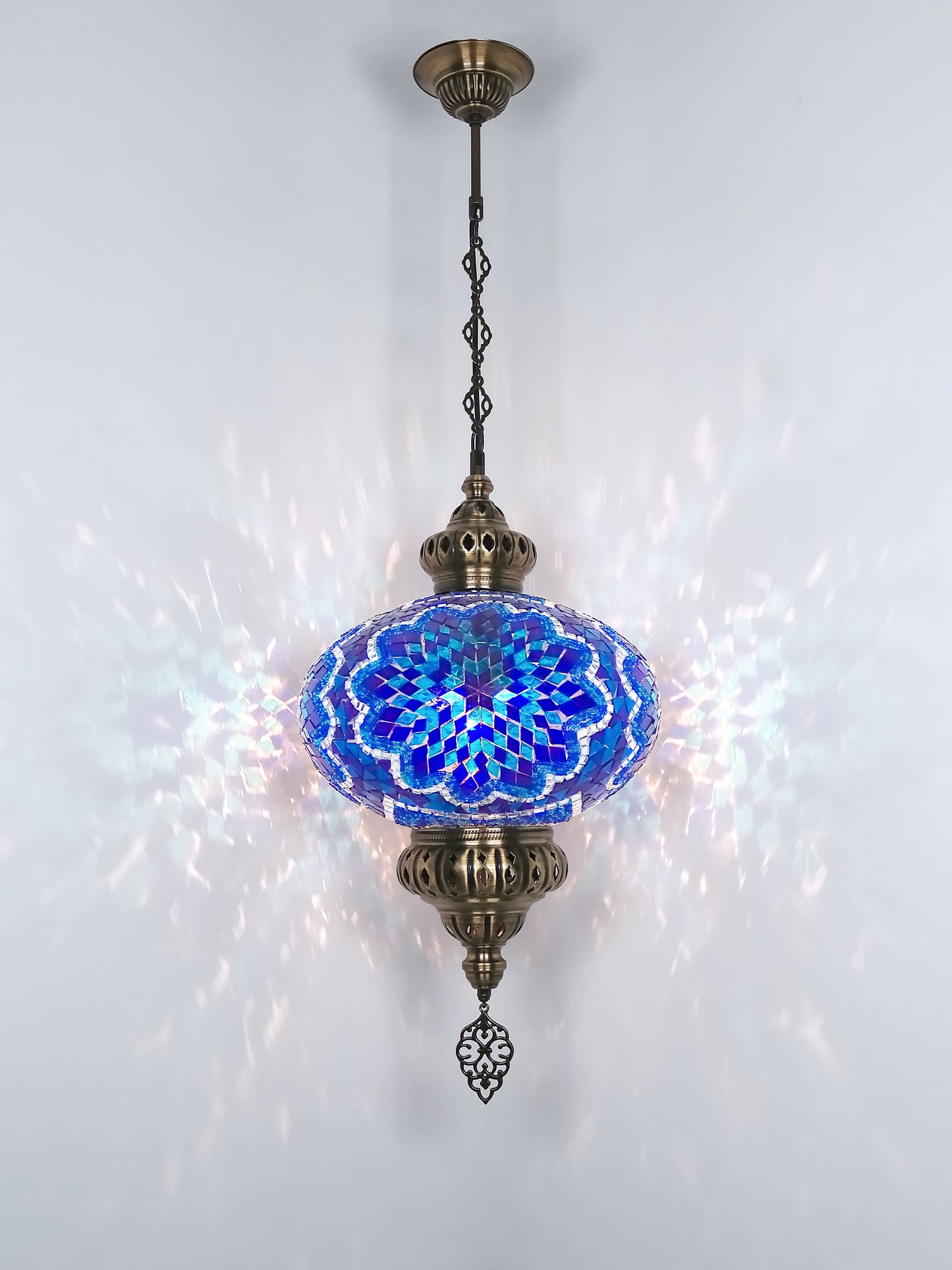 Mosaic Hanging Lamp 13.40'' Big globe