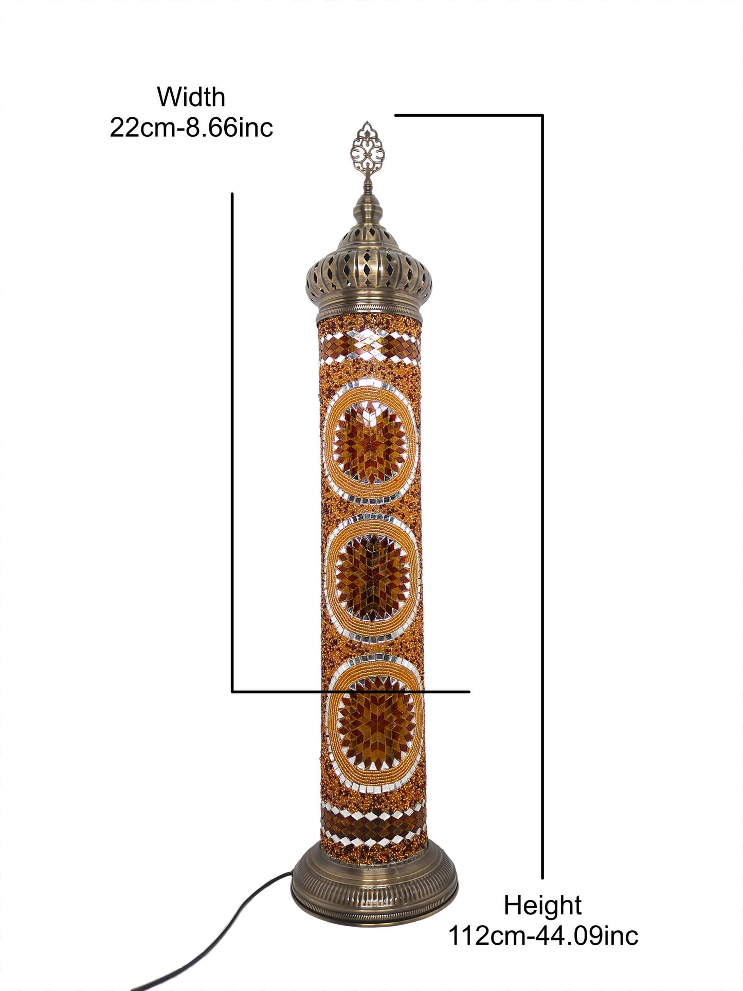 Mosaic Cylinder Floor Lamp