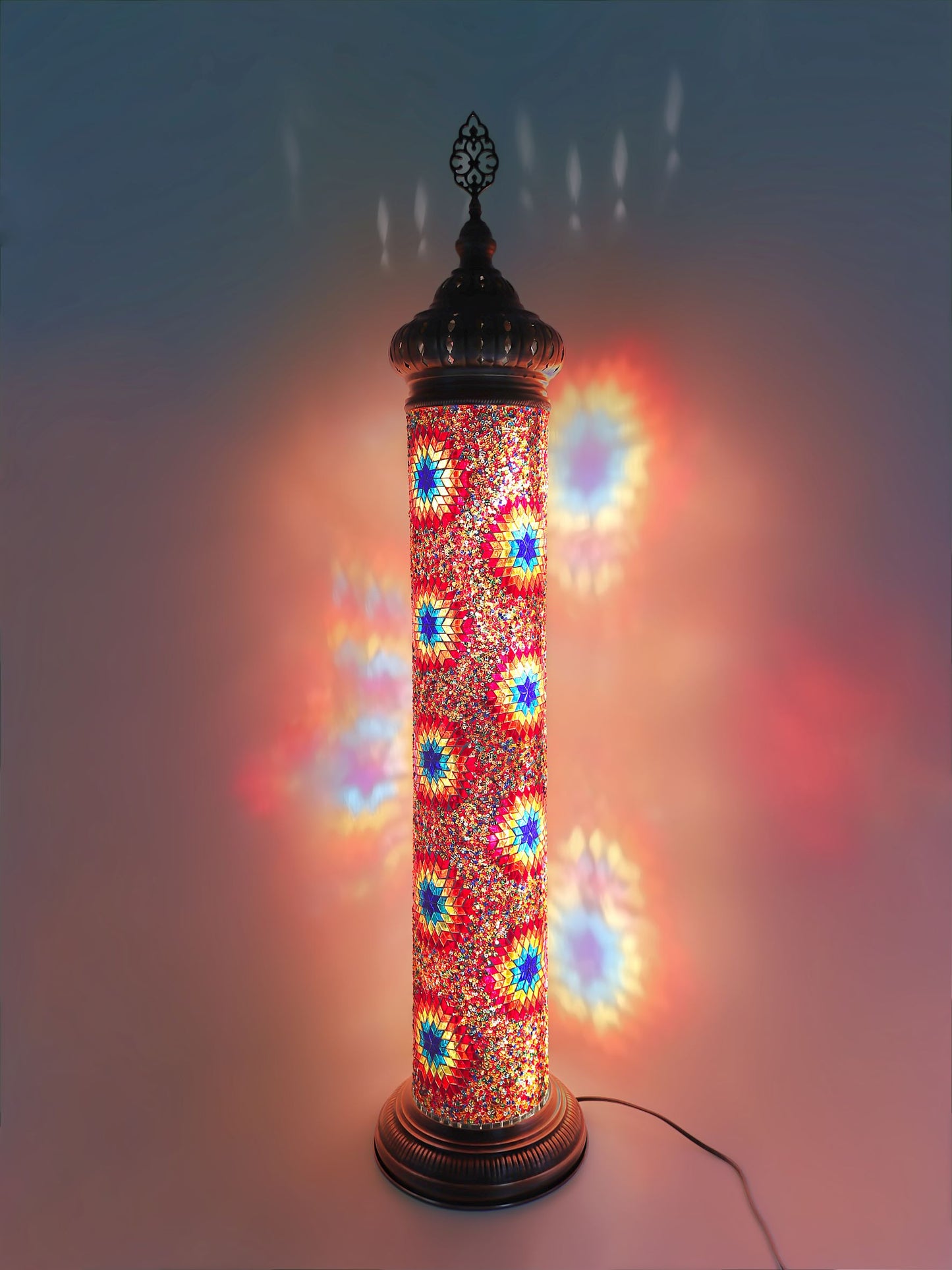 Mosaic Cylinder Floor Lamp