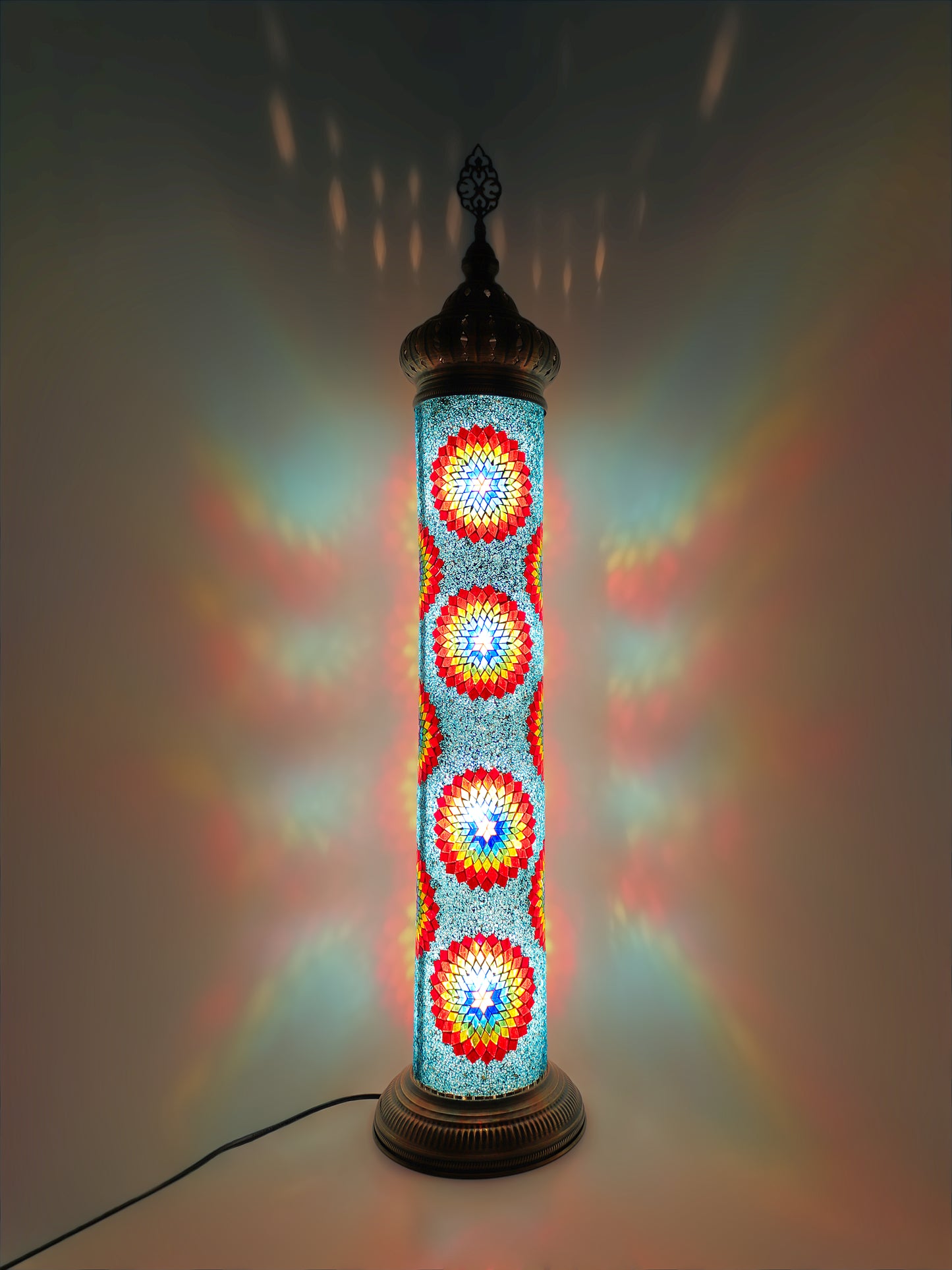 Mosaic Cylinder Floor Lamp