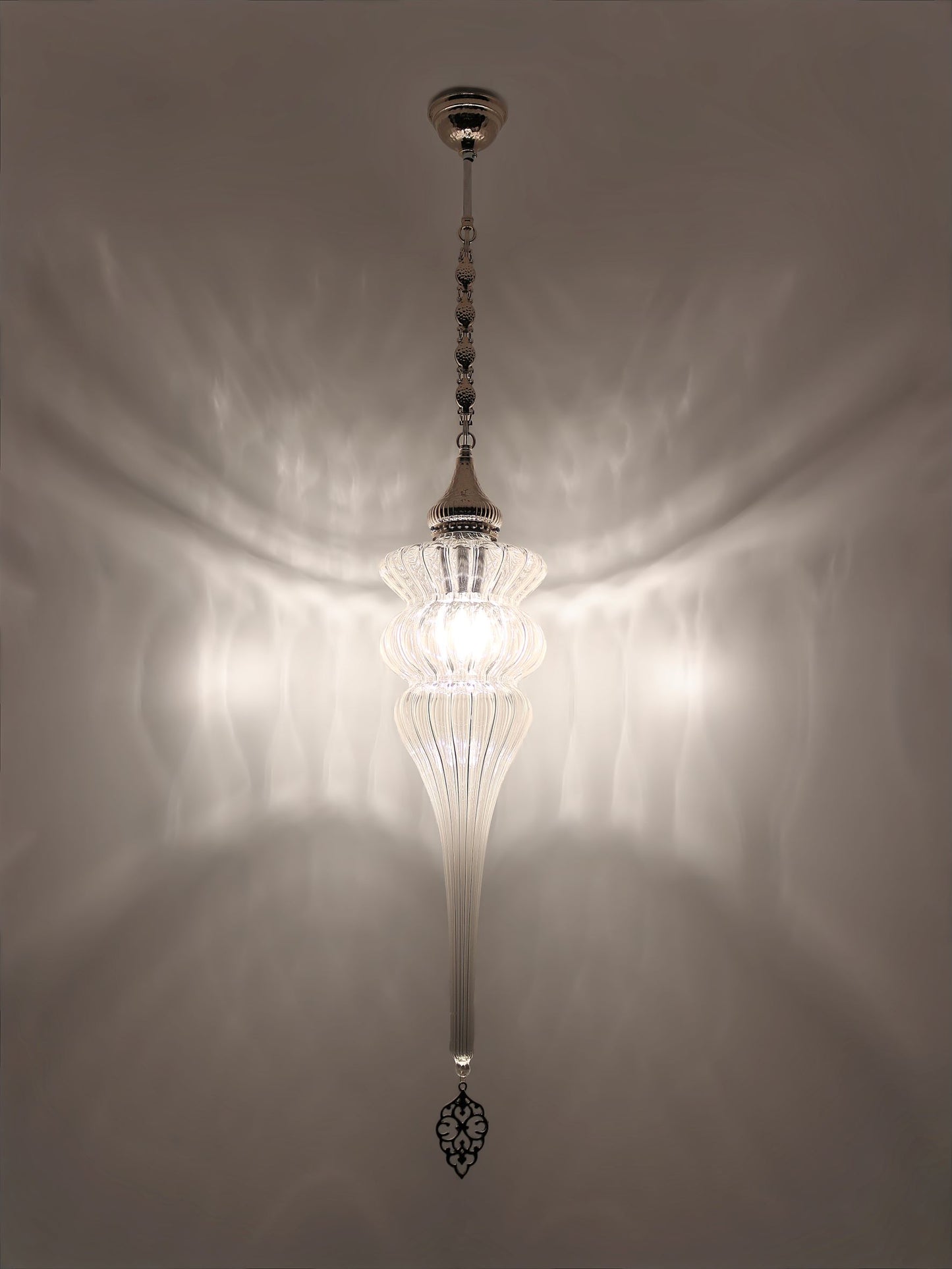 Pyrex Blown Glass Lantern Long Lantern Turkish Lamp