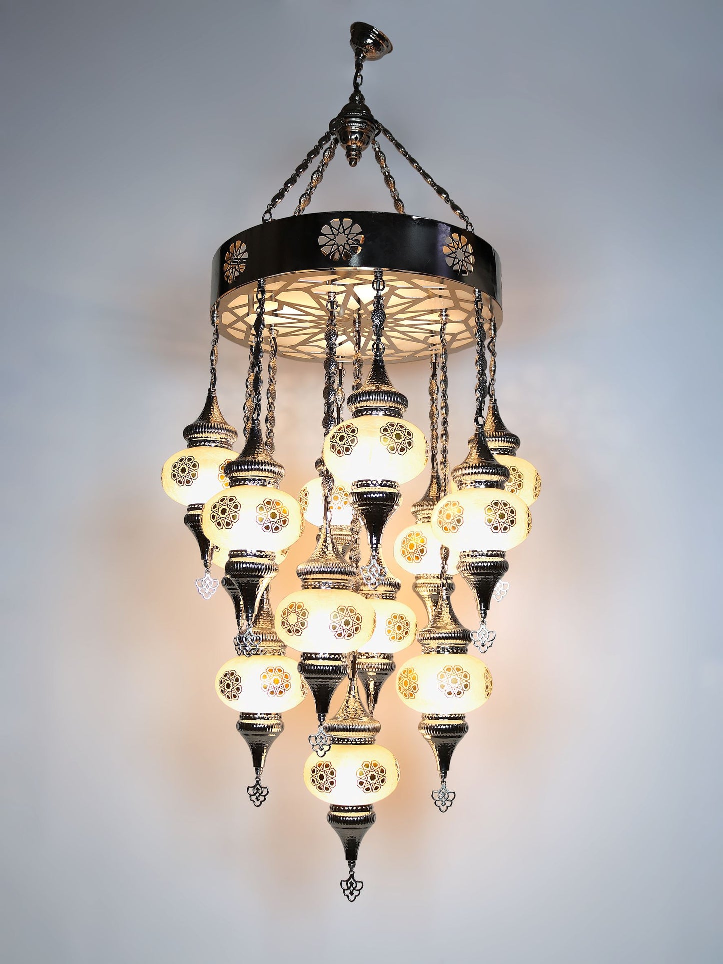 Turkish chandelier hand made pendant lighting 13 globe