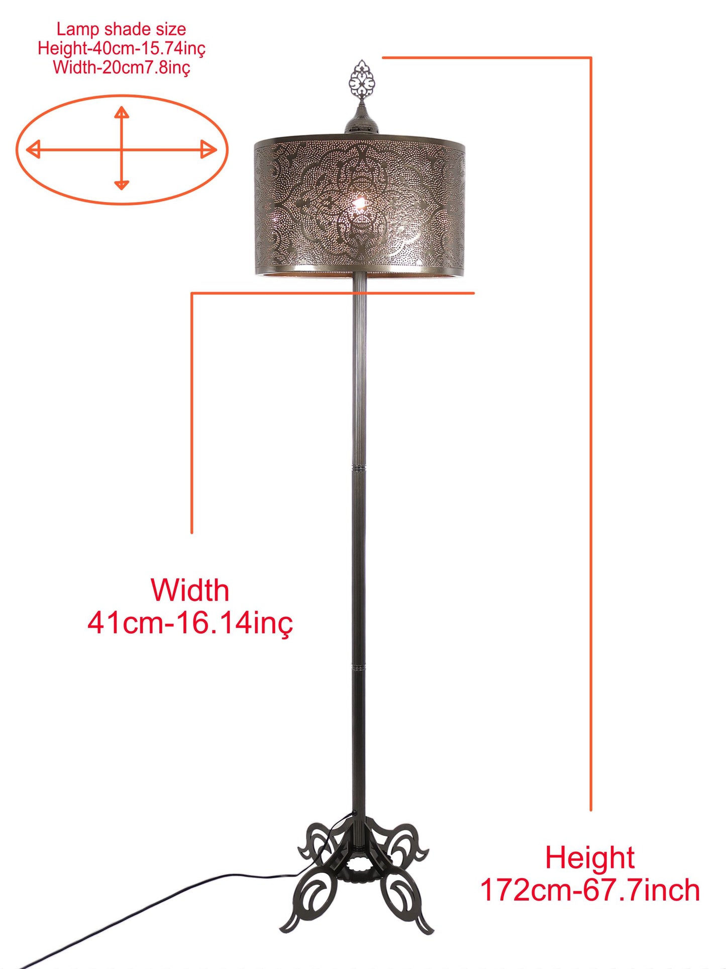 Moroccan Mosaic Floor Lamp