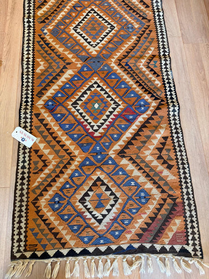 Vintage Turkish Kilim Runner – 2’10” x 6’7”