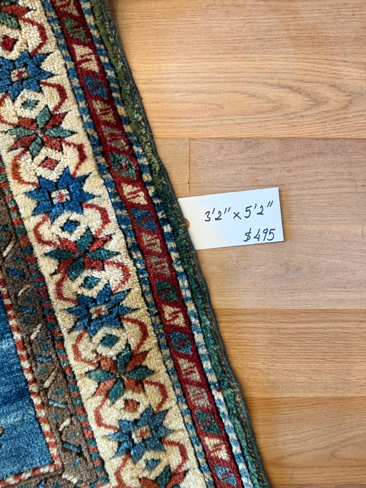 Vintage Turkish Rug – 3’2” x 5’2”
