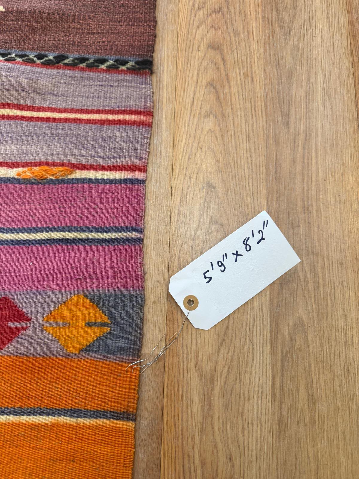 Turkish Kilim Rug 5'9" x 8'2"