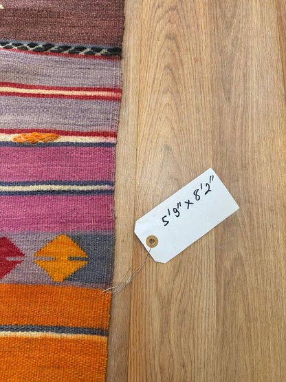 Turkish Kilim Rug 5'9" x 8'2"