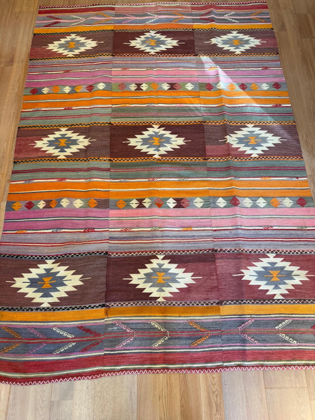 Turkish Kilim Rug 5'9" x 8'2"