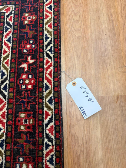 Traditional Turkish Rug 6'3" x 9'