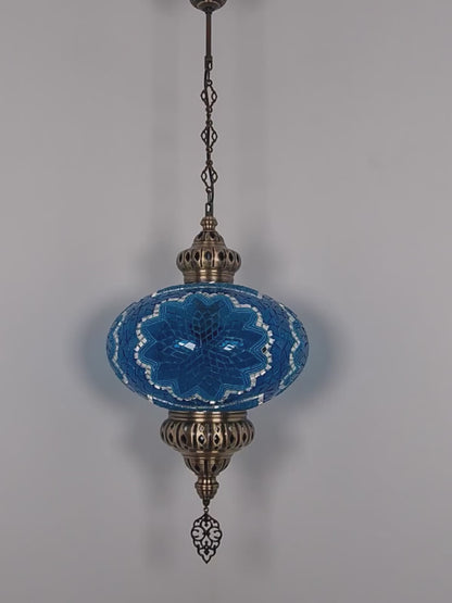 Mosaic Hanging Lamp 13.40'' Big globe