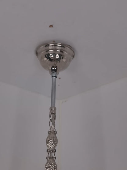Handmade Pyrex Blown Glass Ceiling Lamp
