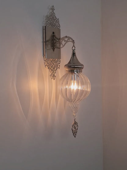 Wall Lamp Turkish Pyrex Blown Glass