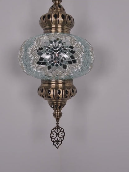 Turkish Mosaic Pendant Lighting 9,84 Inch Diameter