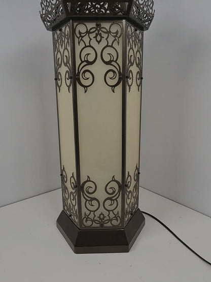 Moroccan Laser Cut Pattern Design Table Lamp