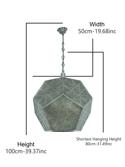 Moroccan Seljuk Pattern Shadow Effect Lantern Lamp