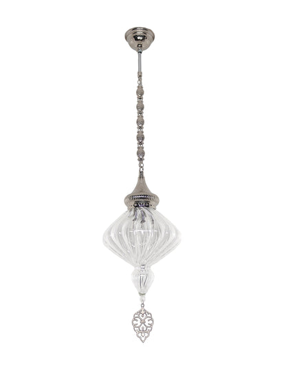 Handmade Pyrex Blown Glass Ceiling Lamp