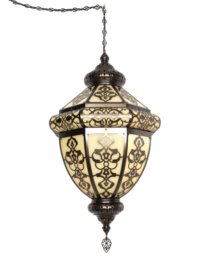 Turkish Hanging Lamp Lantern Laser Cut Pattern Shadow