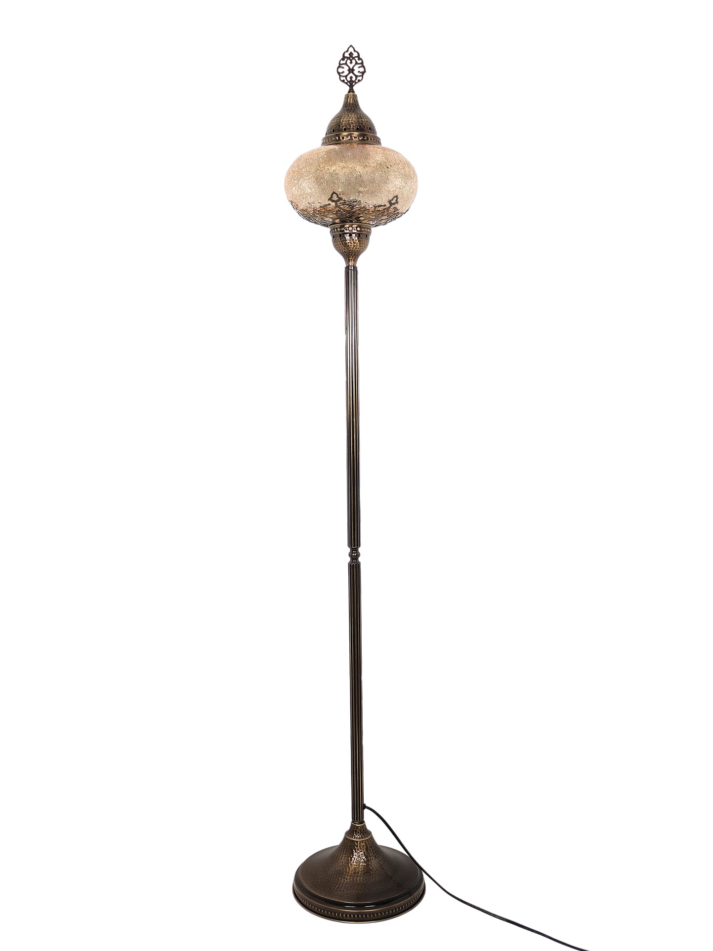 Turkish Mosaic Floor Lamp, Mid Century Floor Lamp, Vintage Standing Lamp