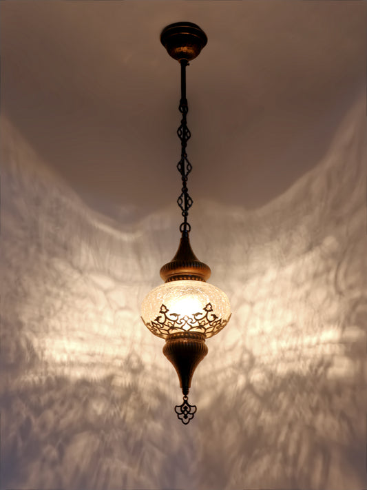 Beautiful and elegant handmade ottoman design light amazing patterned (TRANSPARENT)