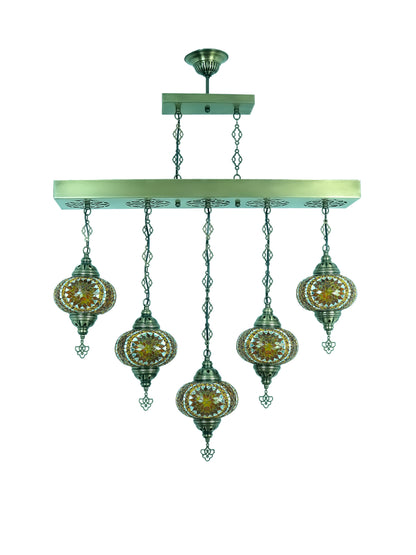 Turkish mosaic lamp dining room chandelier (GOLD CIRCLE)