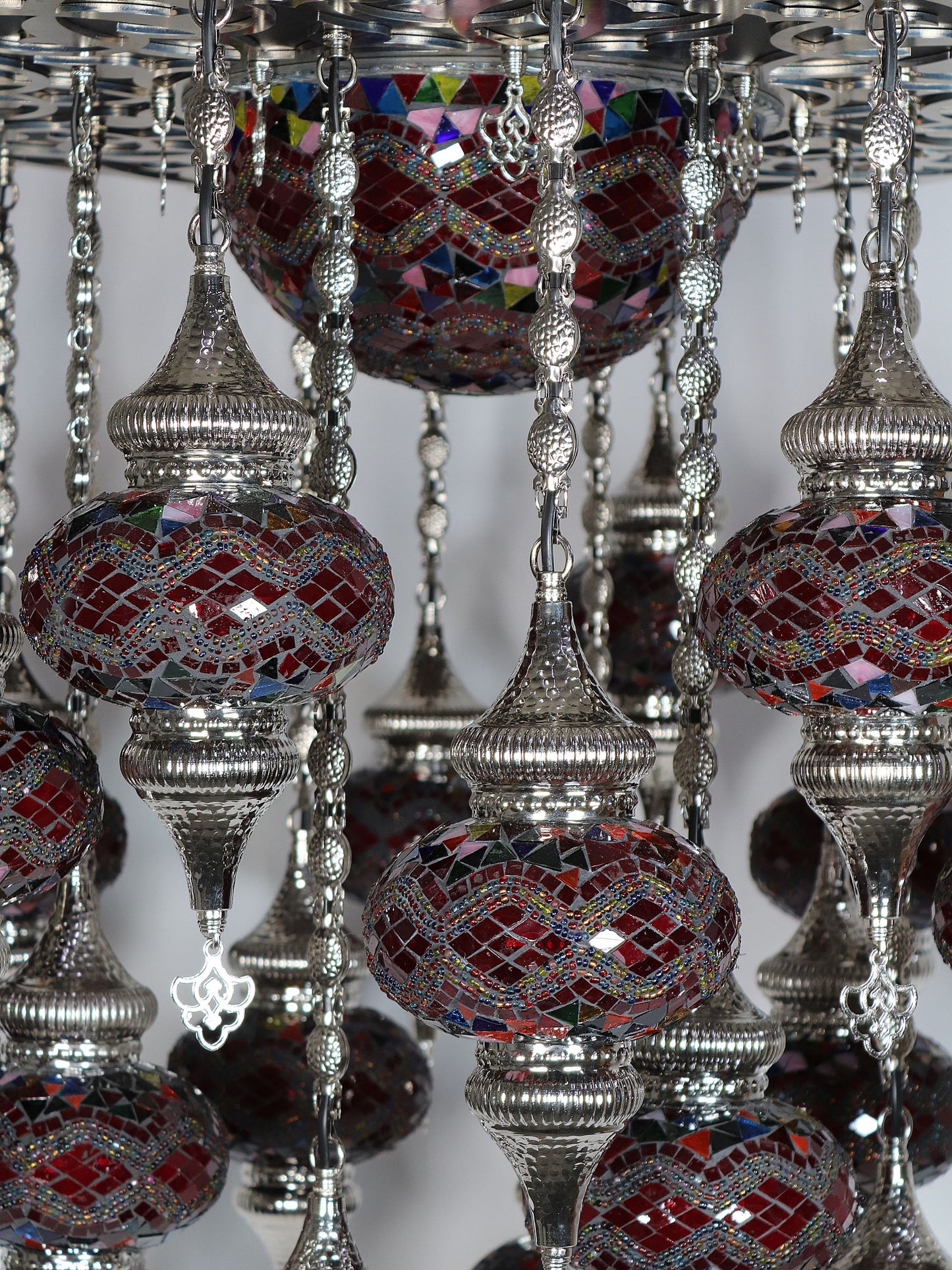 Turkish mosaic chandelier hand made mosaic pendant lighting 24 globe.