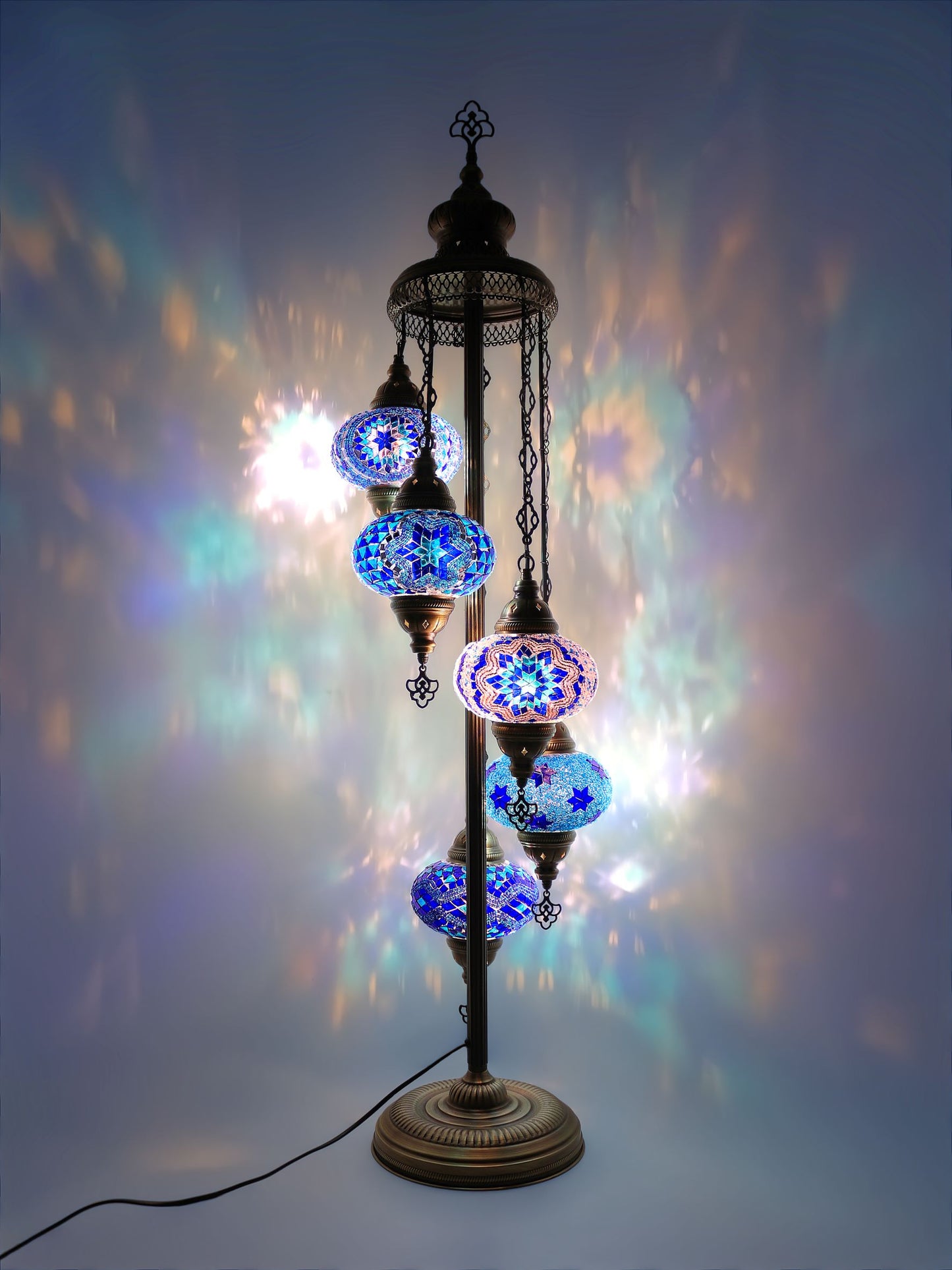 Mosaic Standing Lamp Turkish Floor Lamp 5 Globe