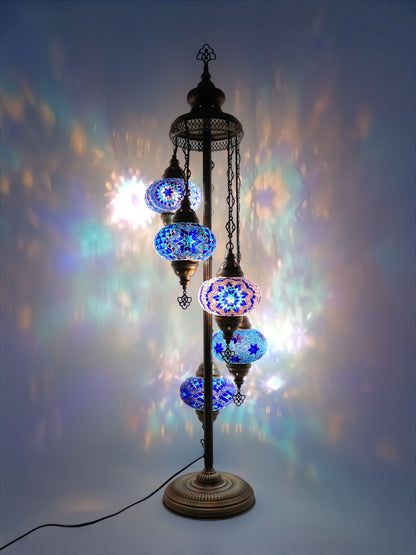 Mosaic Standing Lamp Turkish Floor Lamp 5 Globe