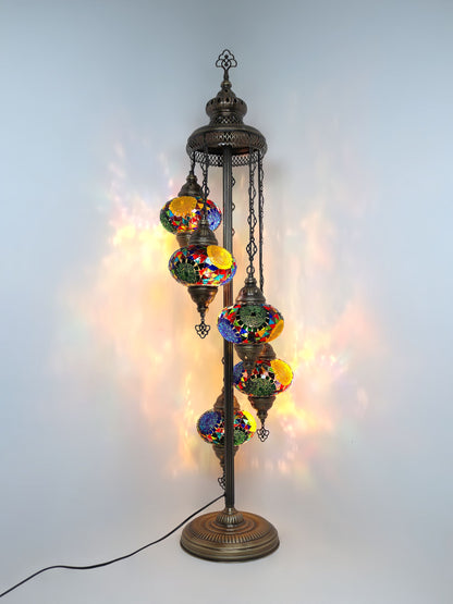 Mosaic Standing Lamp Turkish Floor Lamp 5 Globe