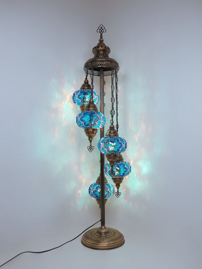 Mosaic Standing Lamp Turkish Floor Lamp 5 Globe