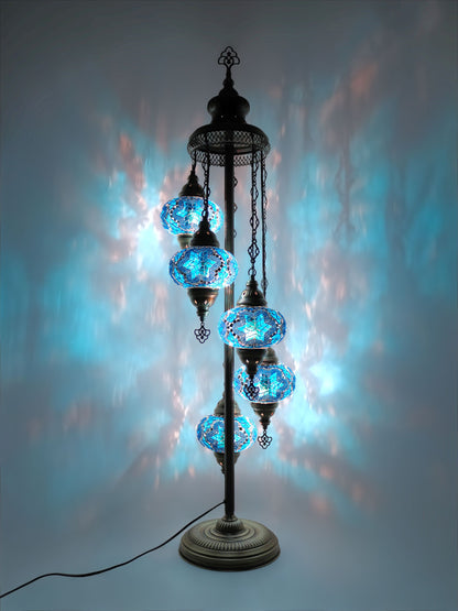 Mosaic Standing Lamp Turkish Floor Lamp 5 Globe